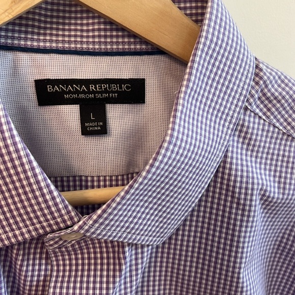 WORN ONCE Banana Republic Non-Iron slim fit button down - Picture 2 of 3